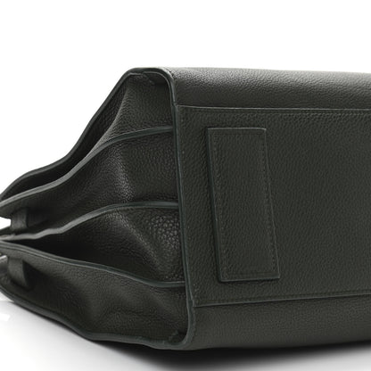 Saint Laurent Grained Calfskin Small Supple Sac De Jour Dark Vert 8 of 9