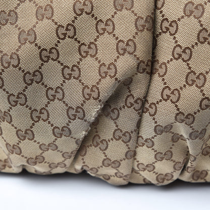 Gucci Monogram Large Jockey Hobo Dark Brown 14 of 16