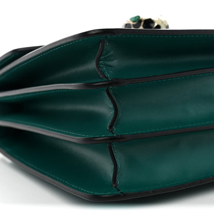 Bulgari Calfskin Serpenti Forever Top Handle Emerald Green 9 of 10
