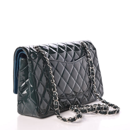 Chanel Patent Quilted Medium Double Flap Turquoise 4 of 13