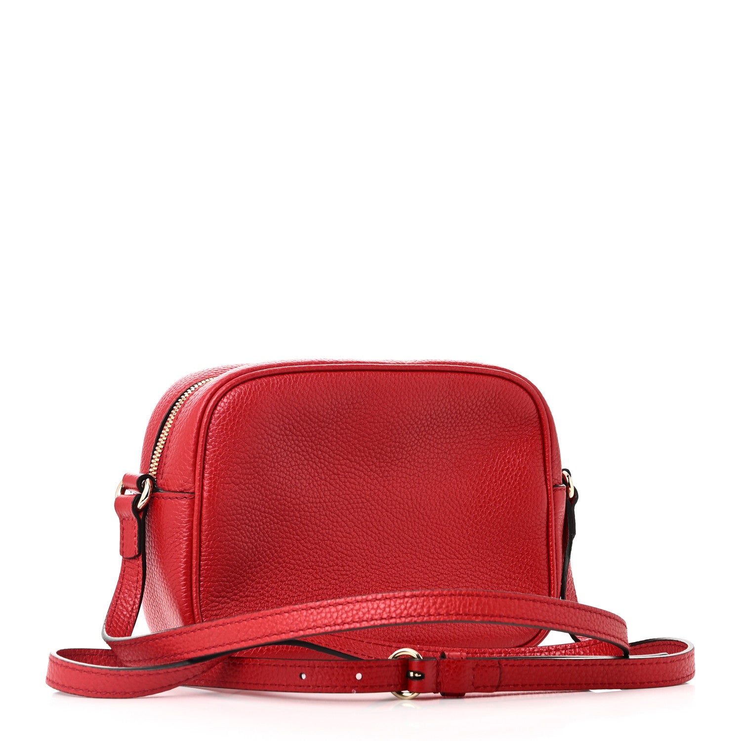 Gucci Pebbled Calfskin Small Soho Disco Bag Vibrant Red 3 of 10