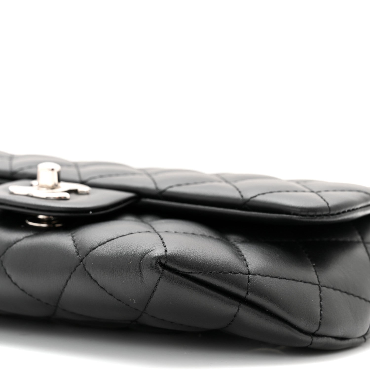 Chanel Calfskin Quilted CC Uniform Flap Belt Bag Black 10 of 10
