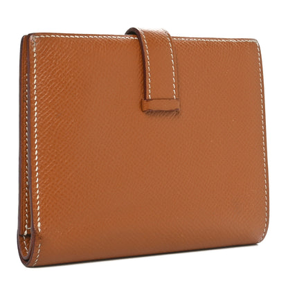 Hermes Epsom Bearn Compact Wallet Gold 3 of 7