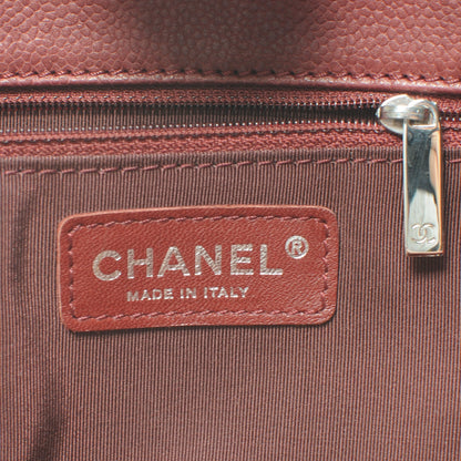 Chanel Caviar Petit Shopping Tote PST Red 6 of 8