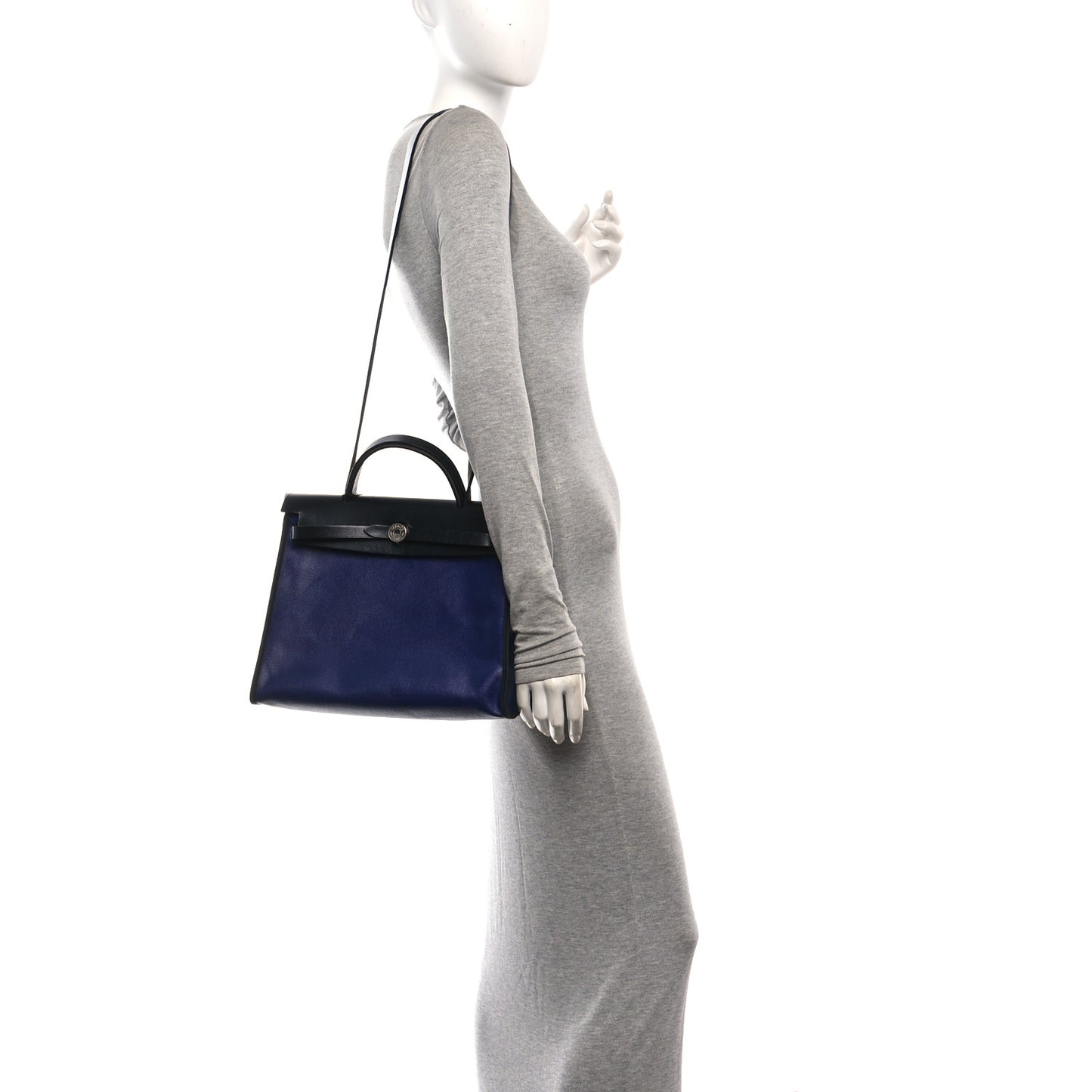 Toile H Berline Vache Hunter Herbag Zip PM 31 Bleu Saphir Black