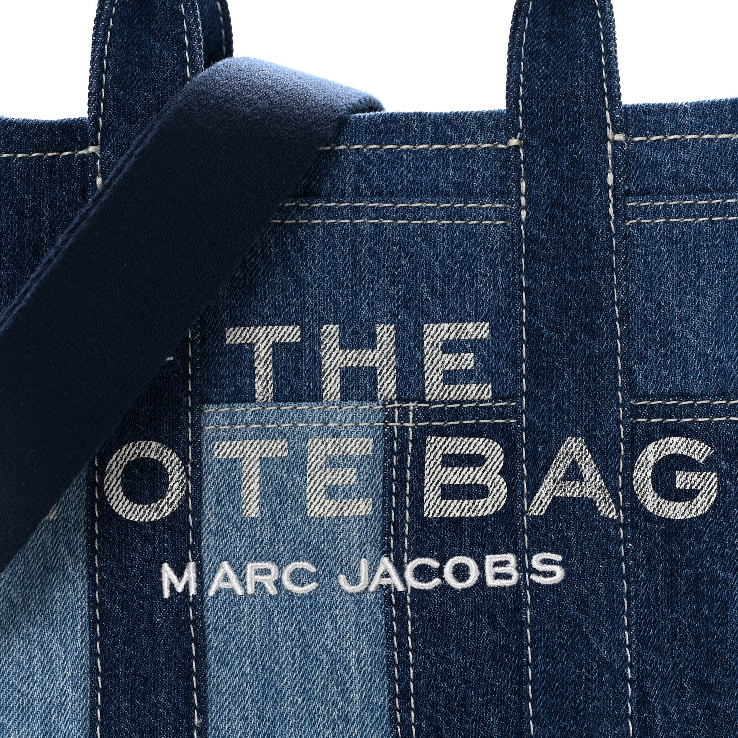 Marc Jacobs Denim Canvas Small Tote Bag Blue 8 of 12