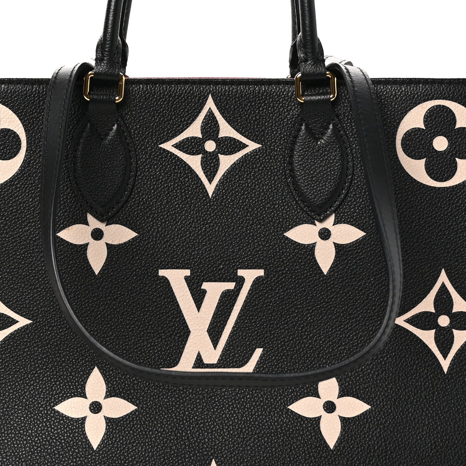 Louis Vuitton Empreinte Monogram Giant Onthego MM Black Beige 7 of 9