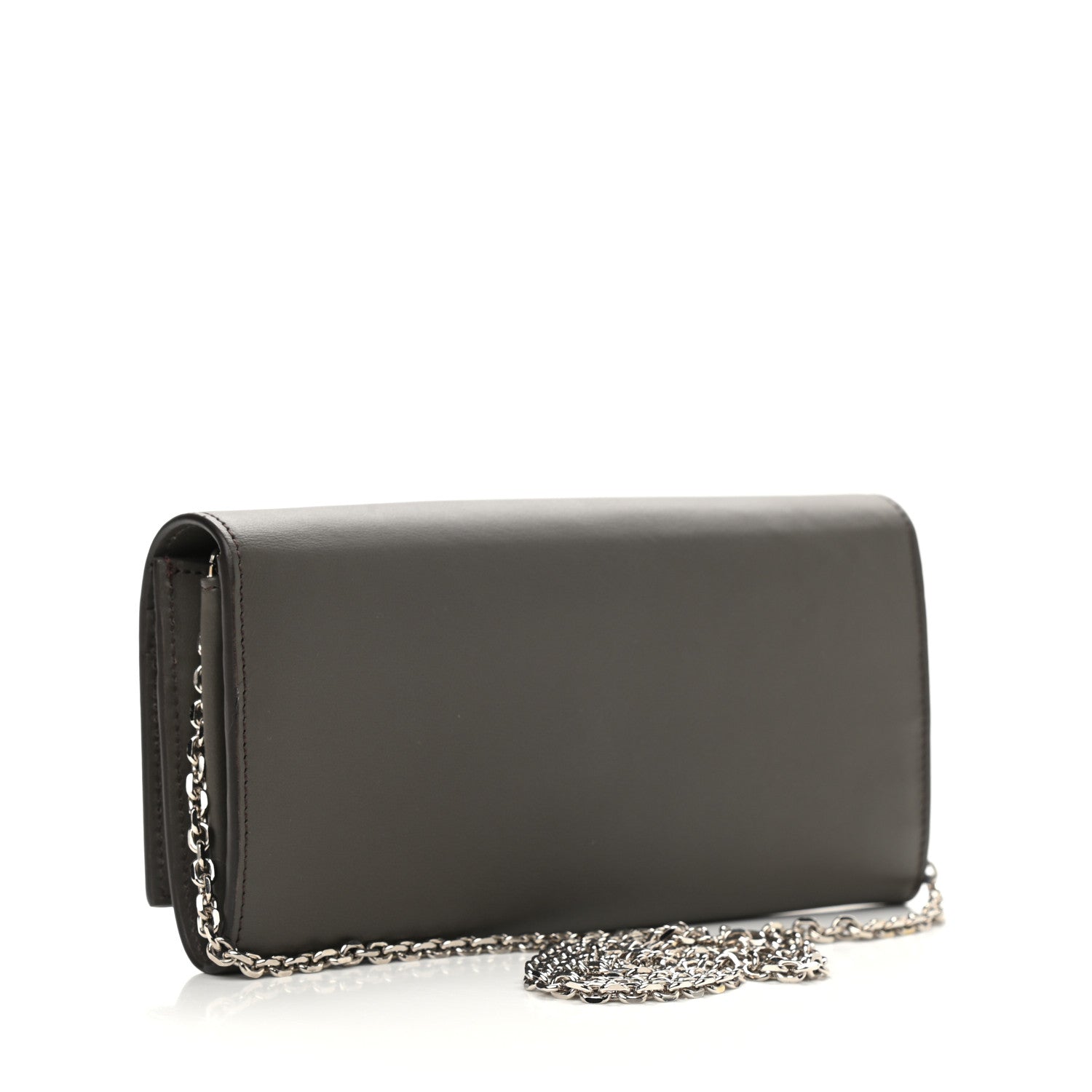 Fendi Vitello Century Lucido Hypnoteyes Studded Continental Wallet On Chain Carbone White Multicolor 2 of 8