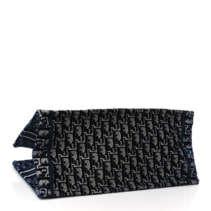 Christian Dior Oblique Velvet Medium Book Tote Blue Multicolor 4 of 10
