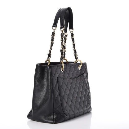Chanel Caviar Quilted Grand Shopping Tote GST Black 3 of 10