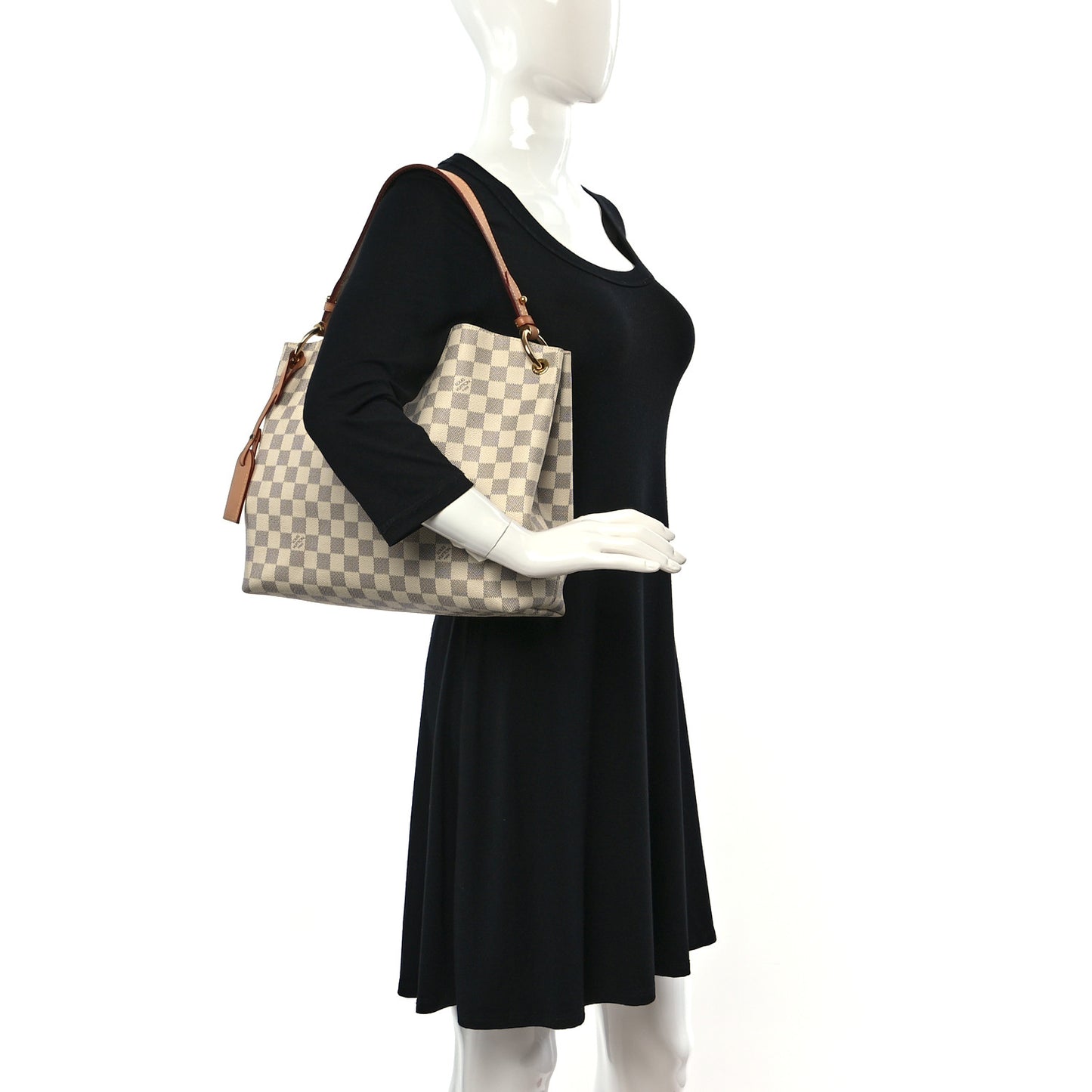 Damier Azur Graceful PM Rose Ballerine