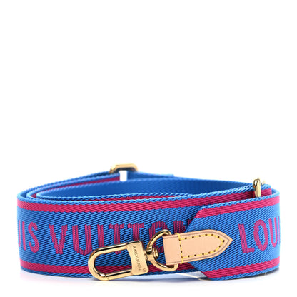 Louis Vuitton Nylon Bandouliere Shoulder Strap Blue Magenta 1 of 4