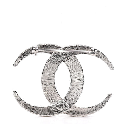 Chanel Baguette Crystal Dubai CC Brooch Silver 3 of 5