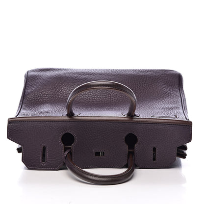 Hermes Taurillon Clemence Birkin 30 Raisin 21 of 39