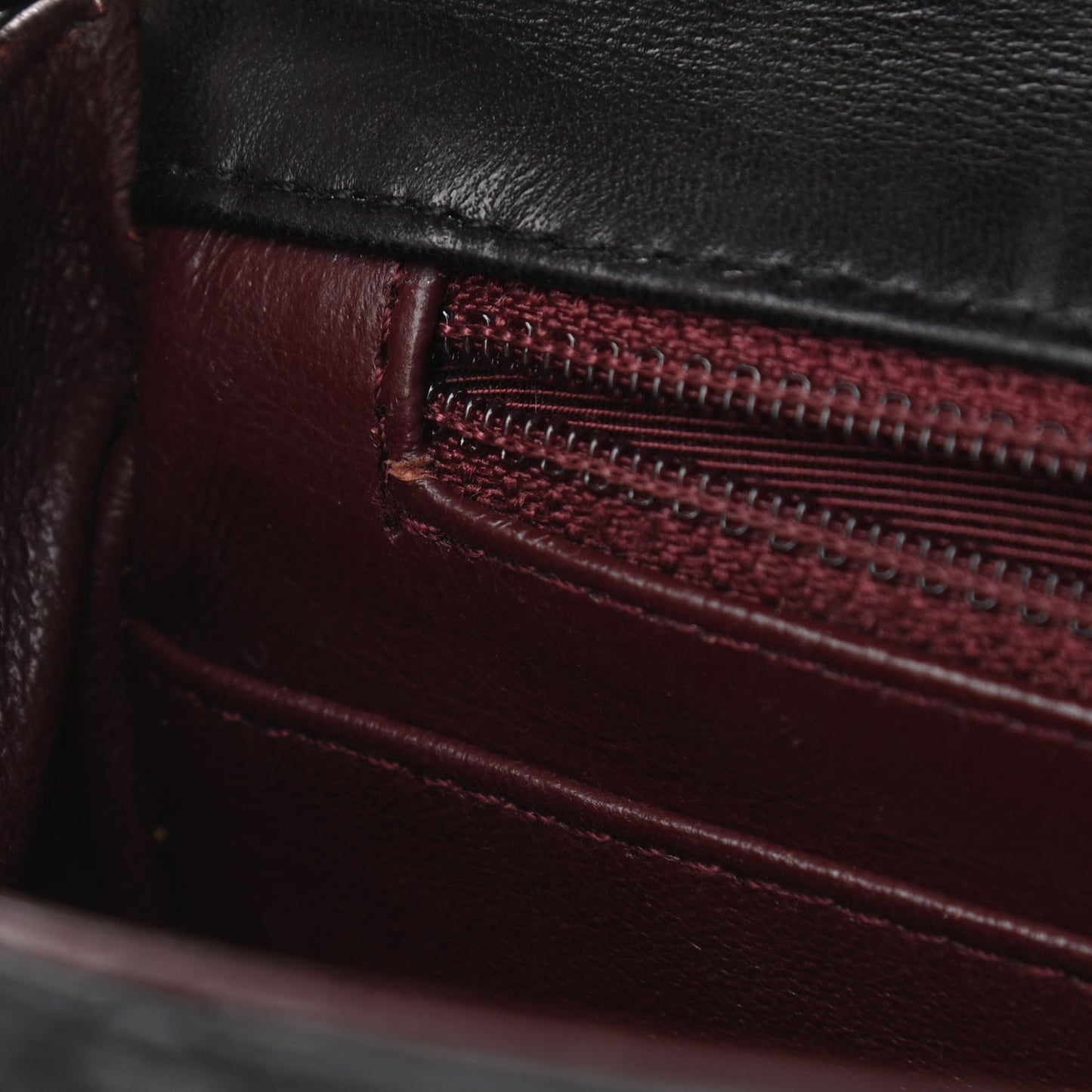 Lambskin Quilted Mini Square Flap Black