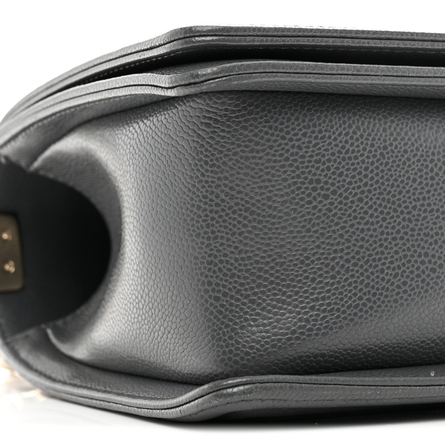 Chanel Caviar Quilted Medium Boy Flap Dark Grey 9 of 10