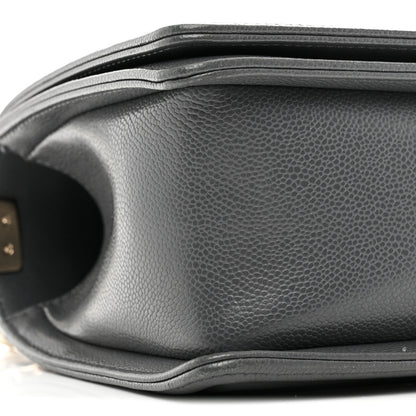 Chanel Caviar Quilted Medium Boy Flap Dark Grey 9 of 10