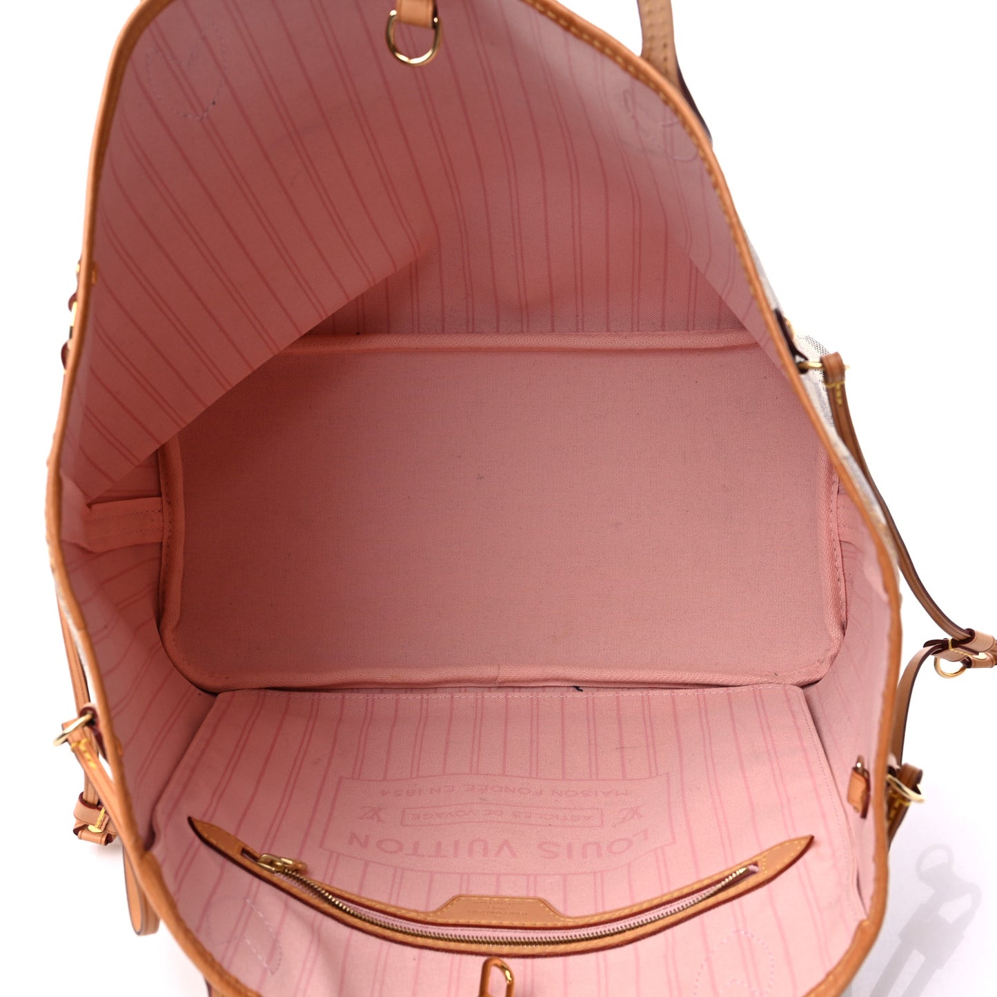 Damier Azur Neo Neverfull MM Rose Ballerine