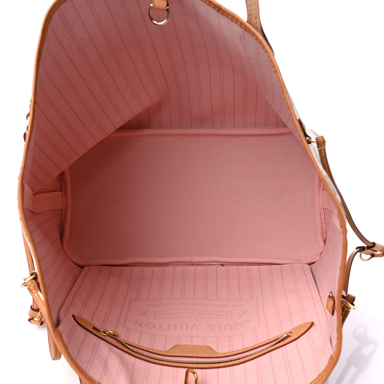 Louis Vuitton Damier Azur Neo Neverfull MM Rose Ballerine 6 of 18