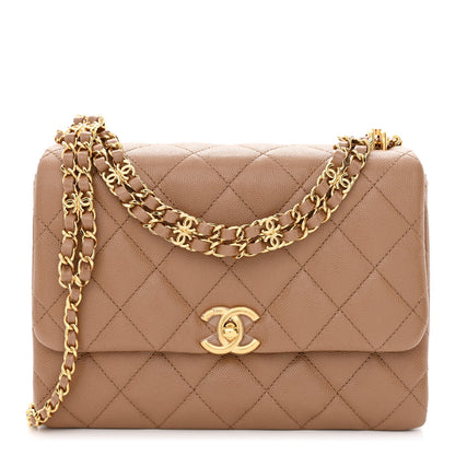 Chanel Caviar Quilted Coco First Flap Beige 1 of 11