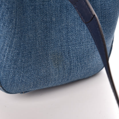 Gucci Denim Matelasse Small Pearly GG Marmont Tote Blue 13 of 13