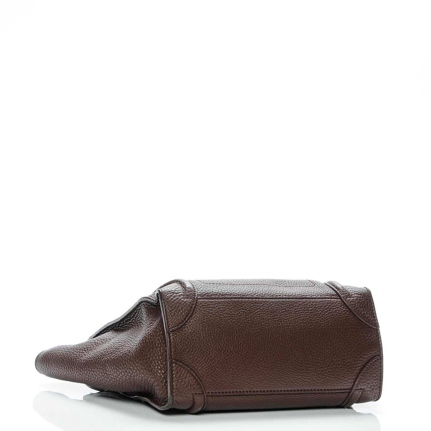 Celine Pebbled Calfskin Micro Luggage Chocolate 4 of 7