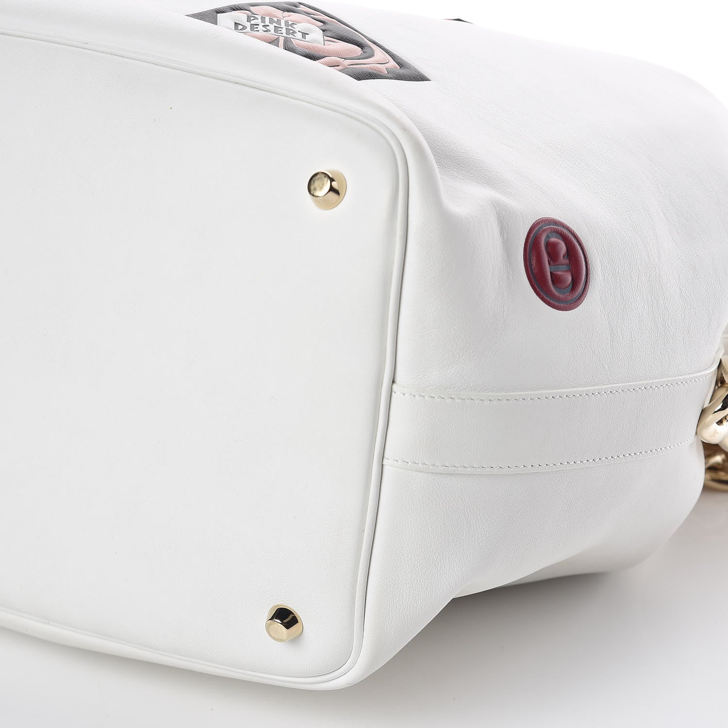 Christian Dior Calfskin Paradise Bubble Bucket Bag White 6 of 8