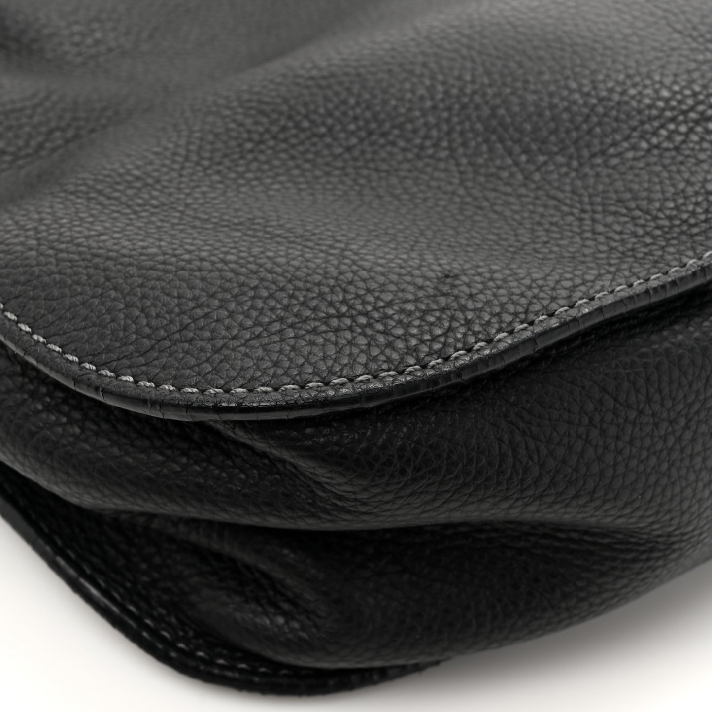 Calfskin Medium Marcie Satchel Black
