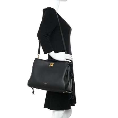 Mulberry Heavy Grain Iris Tote Black 2 of 21