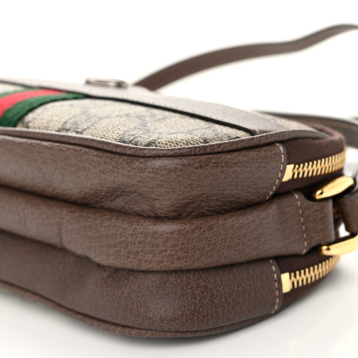 GG Supreme Monogram Web Mini Ophidia GG Bag Brown