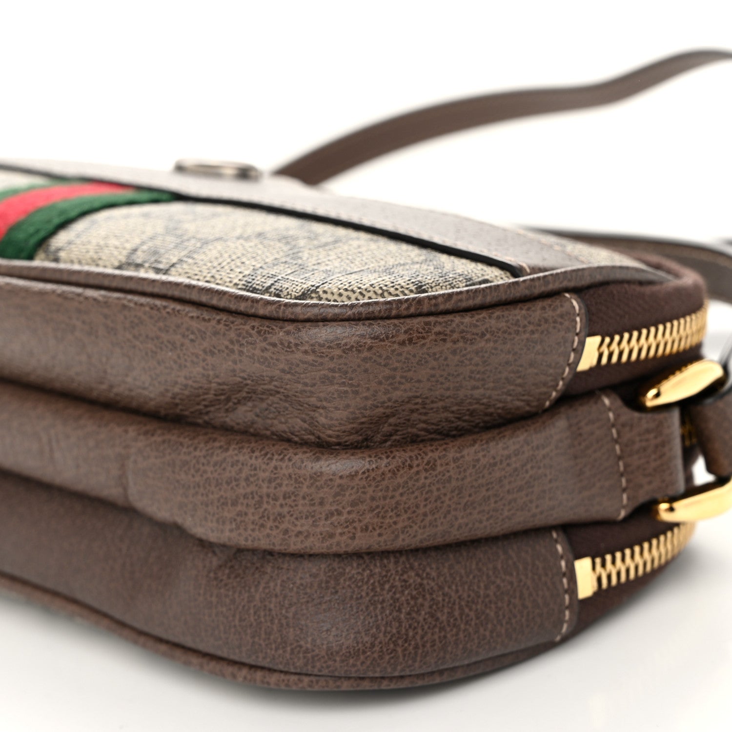 Gucci GG Supreme Monogram Web Mini Ophidia GG Bag Brown 12 of 13