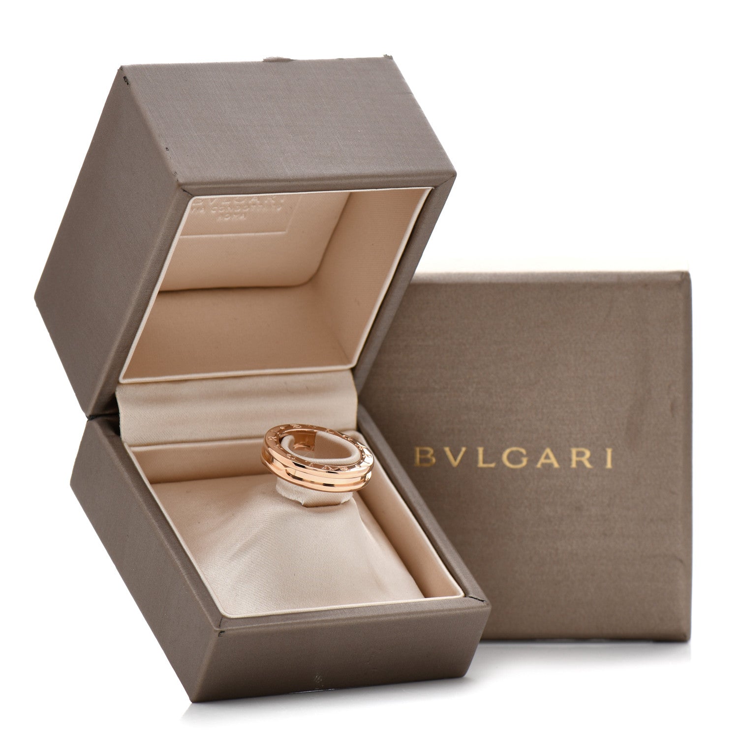 Bulgari 18K Rose Gold B.Zero1 One-Band Ring 50 5.25 5 of 5