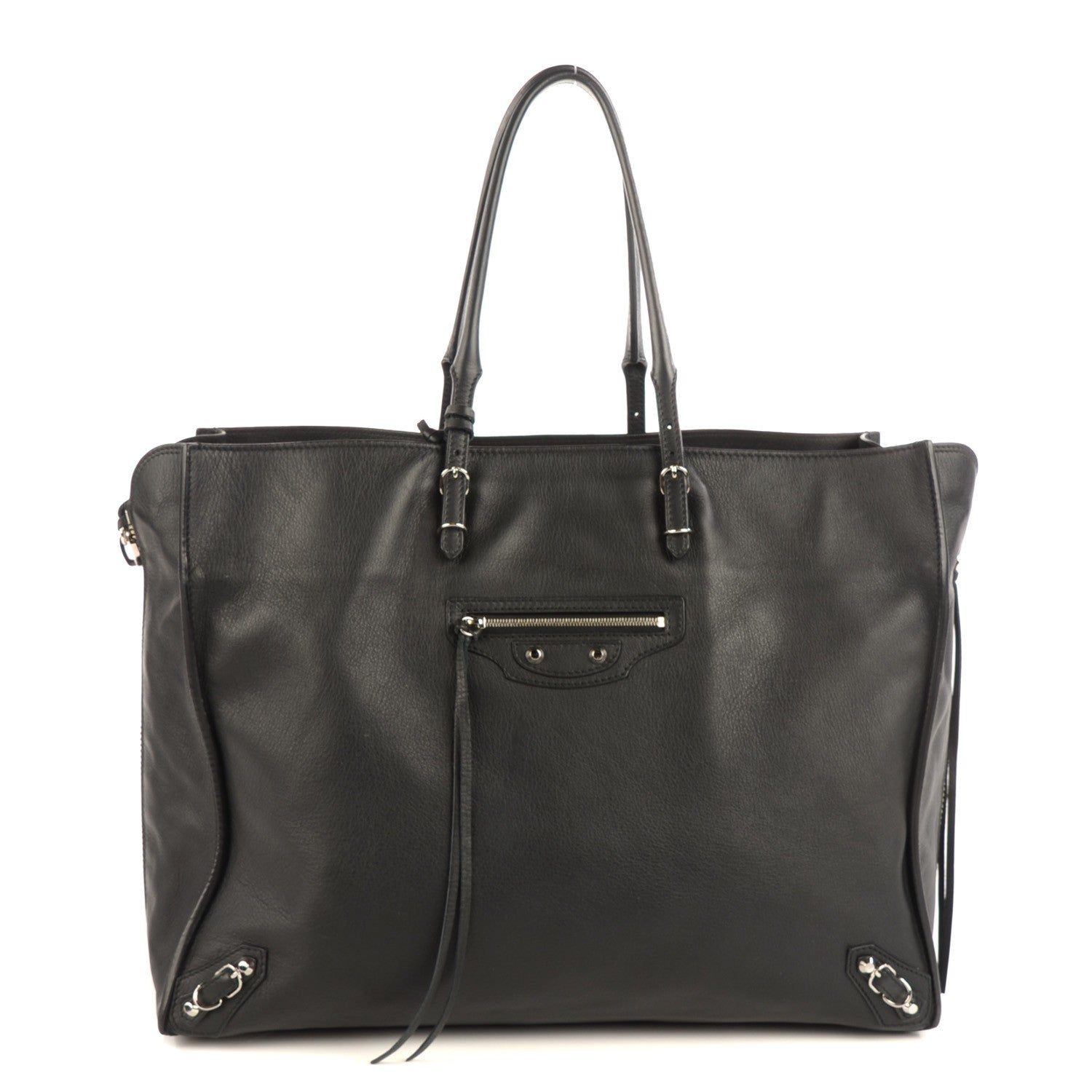 Balenciaga Supple Calfskin Papier A4 Zip Around Tote Black 1 of 10
