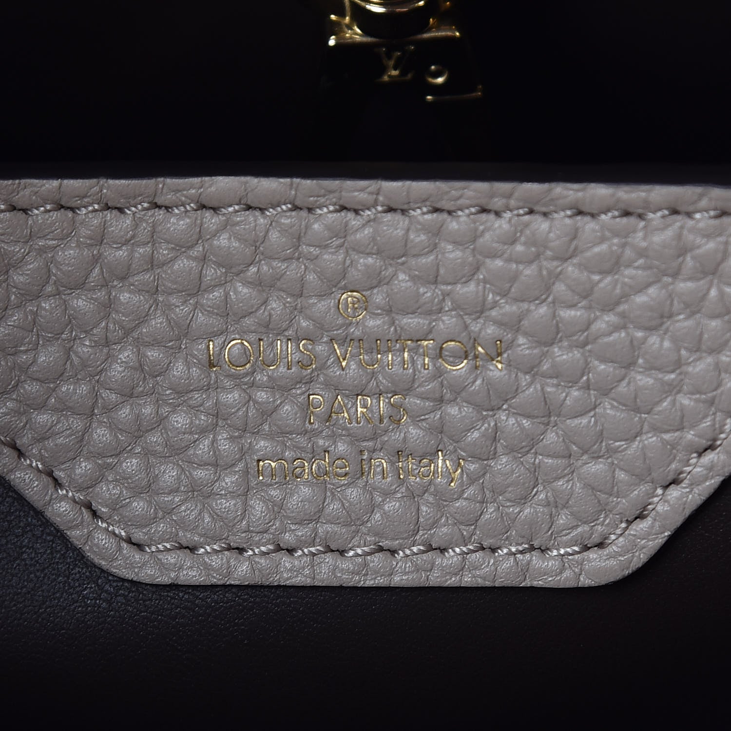 Louis Vuitton Taurillon Capucines BB Galet 10 of 10