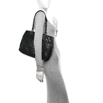 Chanel Caviar Quilted Grand Shopping Tote GST Black 2 of 16