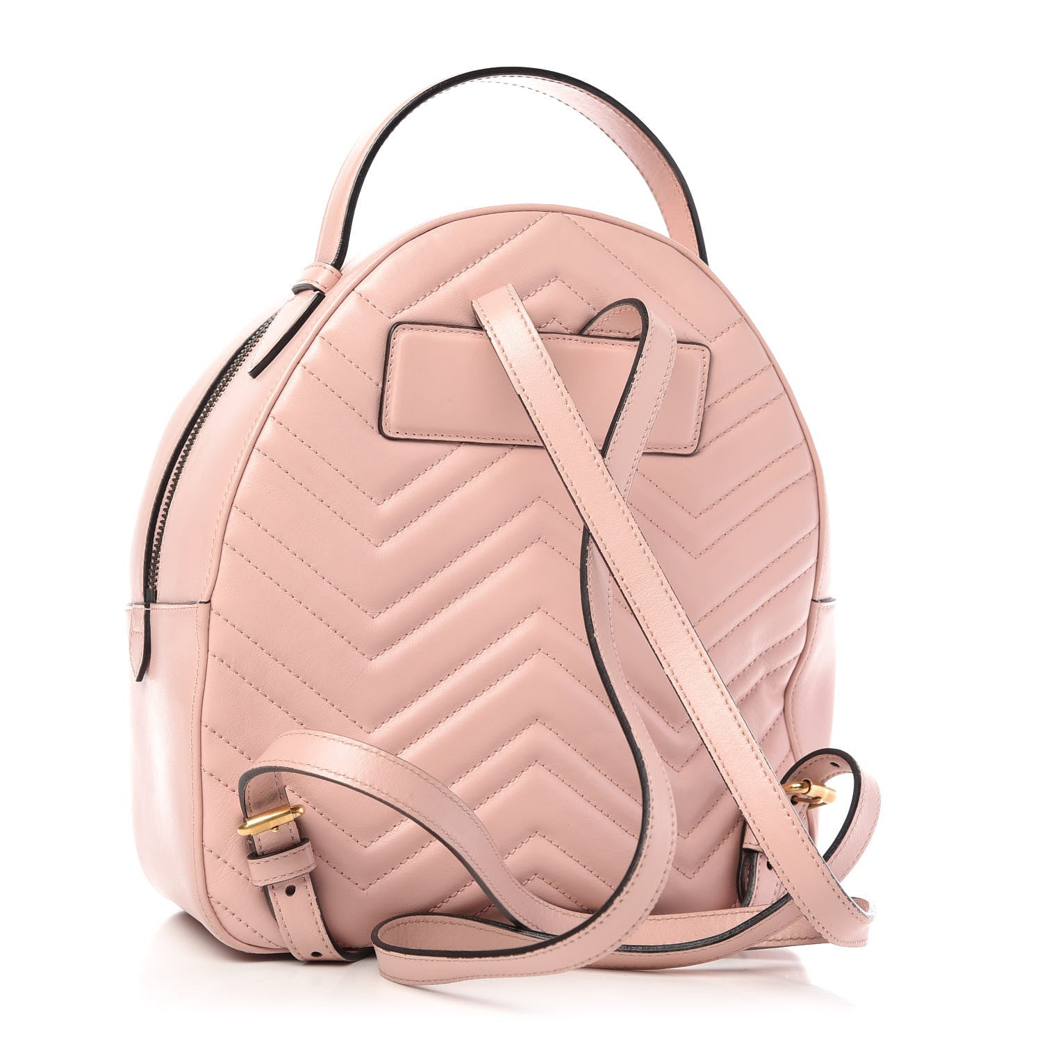 Gucci Calfskin Matelasse GG Marmont Dome Backpack Perfect Pink 2 of 11