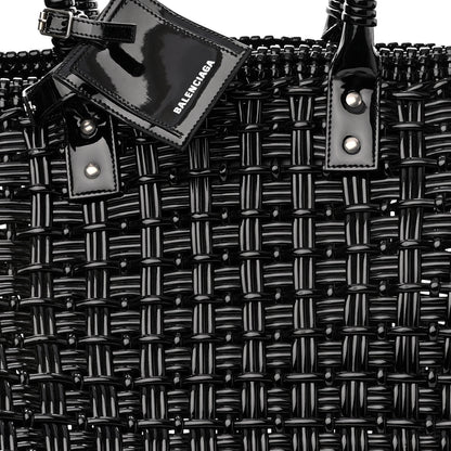 Balenciaga Faux Calfskin XL Bistro Basket Black 7 of 9