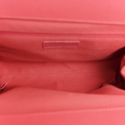 Chanel Caviar Quilted CC Large Clutch Coral 5 of 10