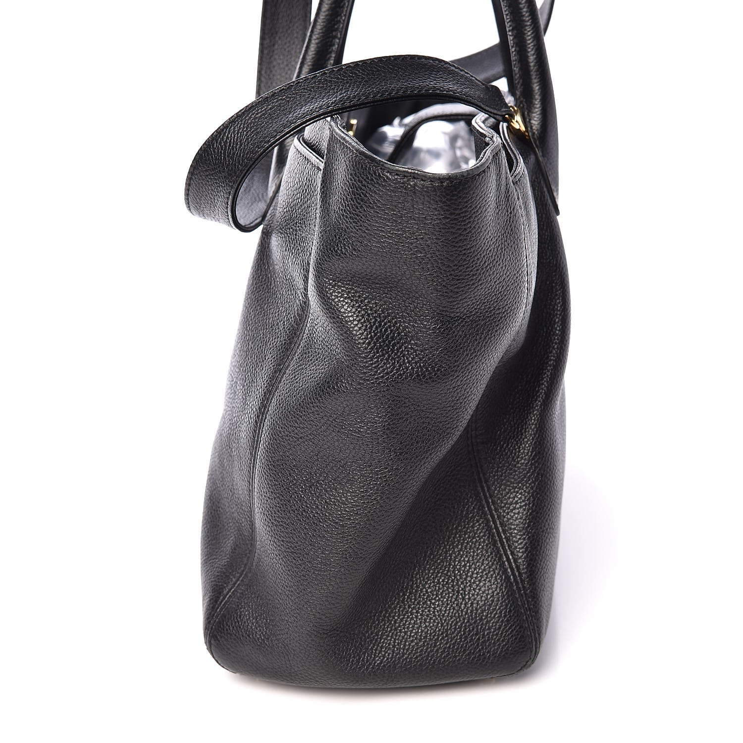 Chanel Calfskin Cerf Shopper Tote Black 15 of 16