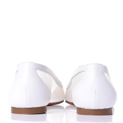 Christian Louboutin Kid Rete Galativi Flats 40 Version Bianco 6 of 11