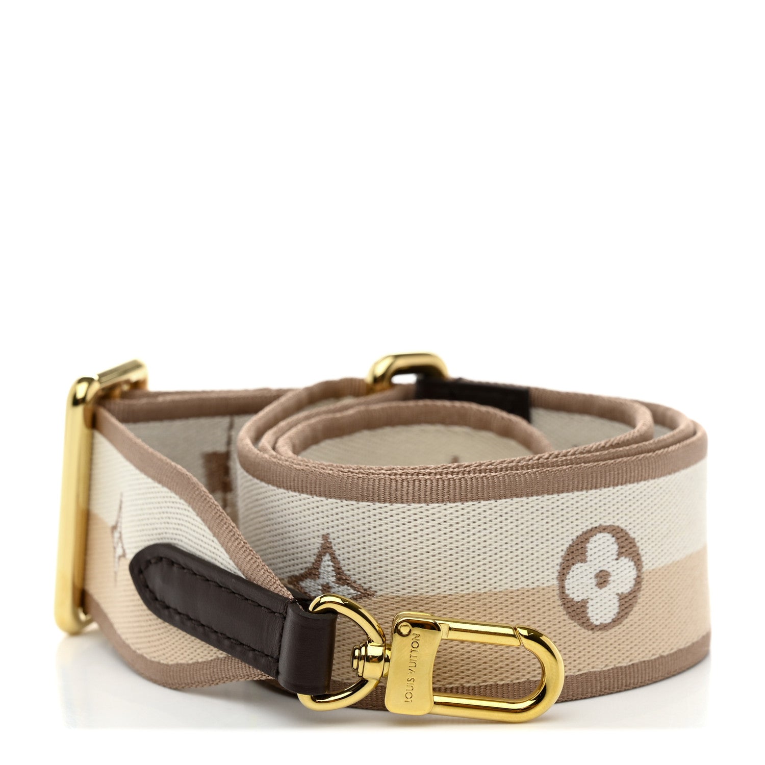 Louis Vuitton Jacquard Speedy Bandouliere 20 Shoulder Strap Beige Brown 1 of 3