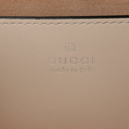 Gucci Calfskin Matelasse Small GG Marmont Chain Shoulder Bag White 5 of 10