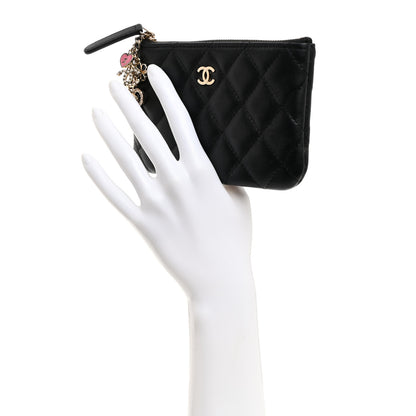 Chanel Lambskin Quilted Casino Coin Purse Black 2 of 11