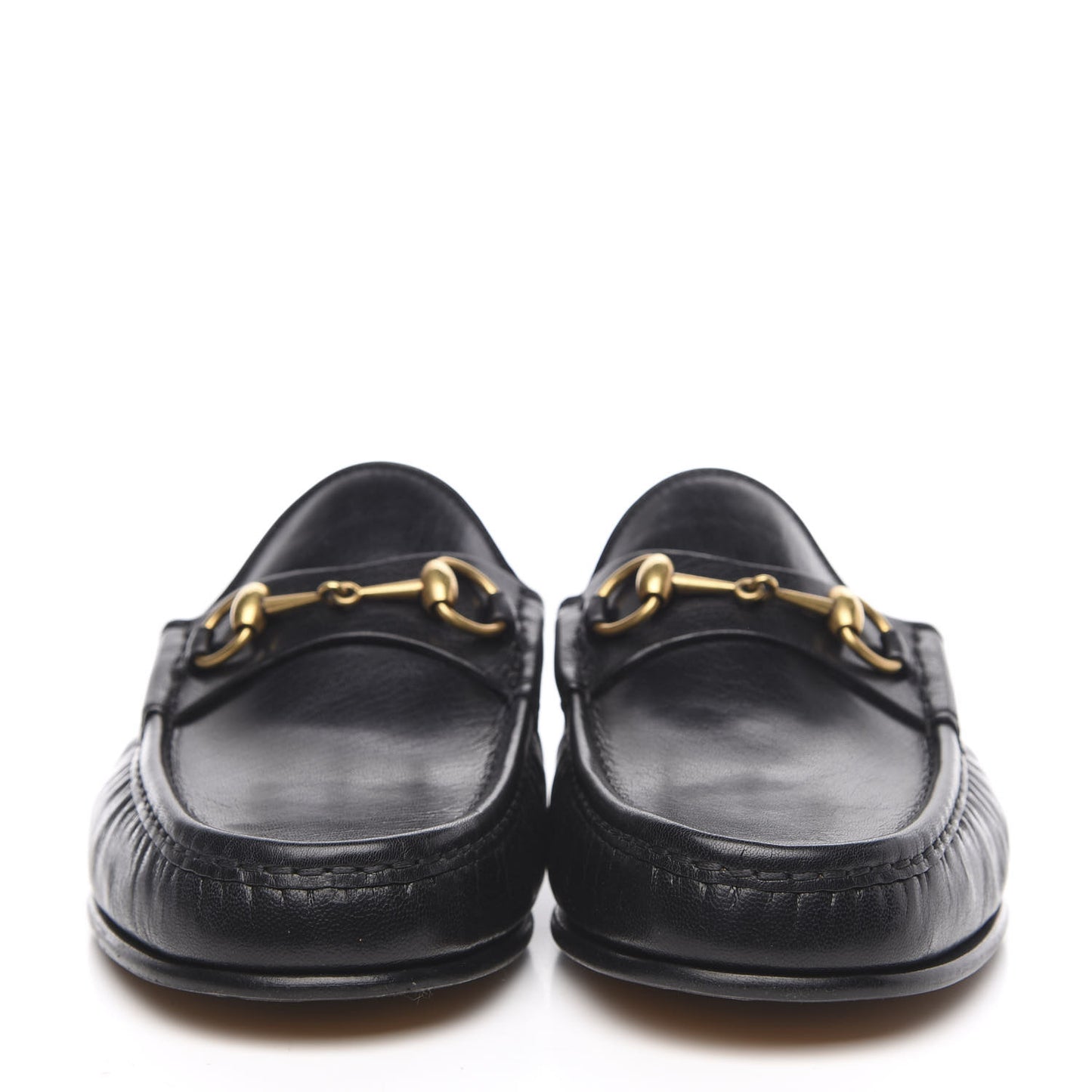 Goatskin Mens Horsebit Slippers 10 Black