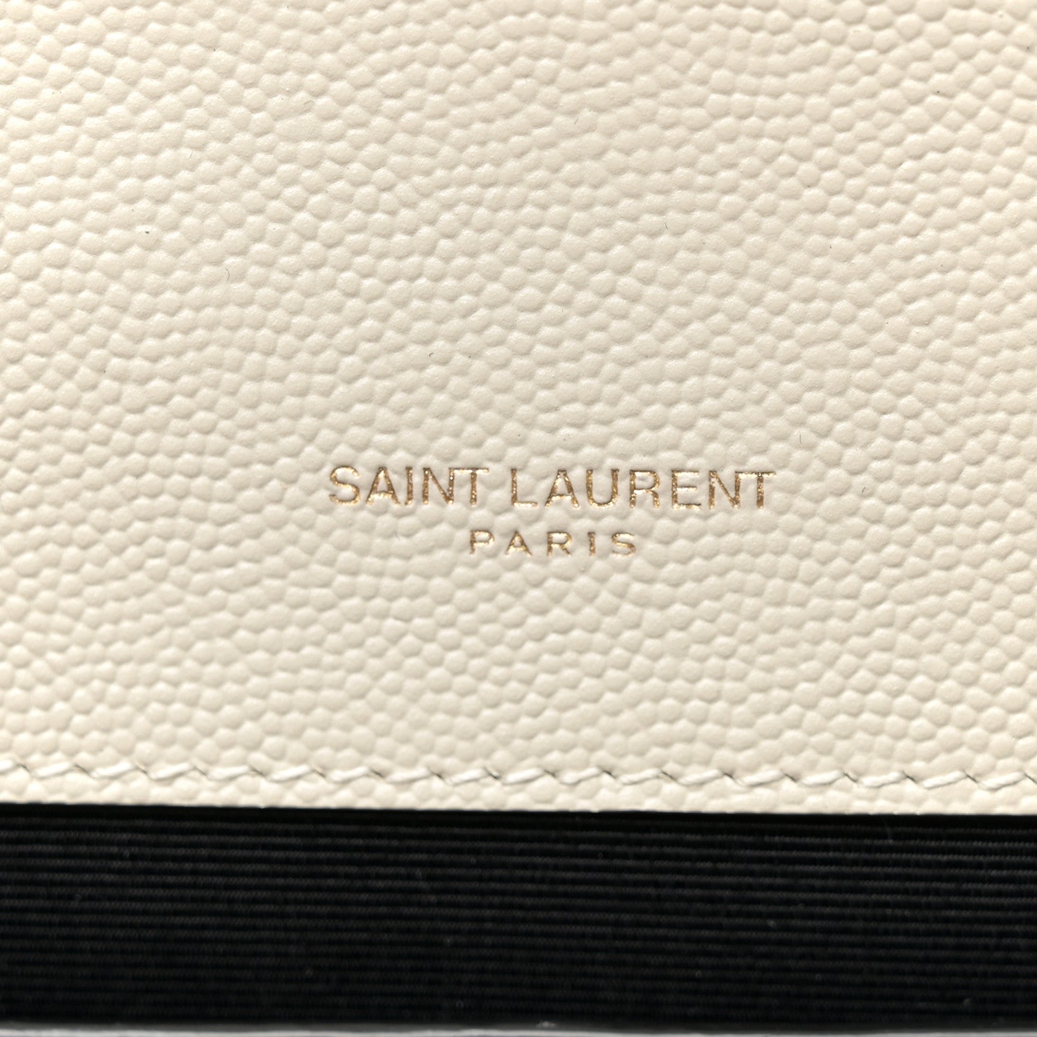 Saint Laurent Grain De Poudre Textured Mixed Matelasse Medium Triquilt Monogram Satchel Blanc Vintage 6 of 11