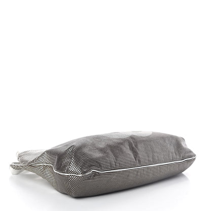 Chanel Metallic Perforated Lambskin Hollywood Hobo Silver 4 of 10