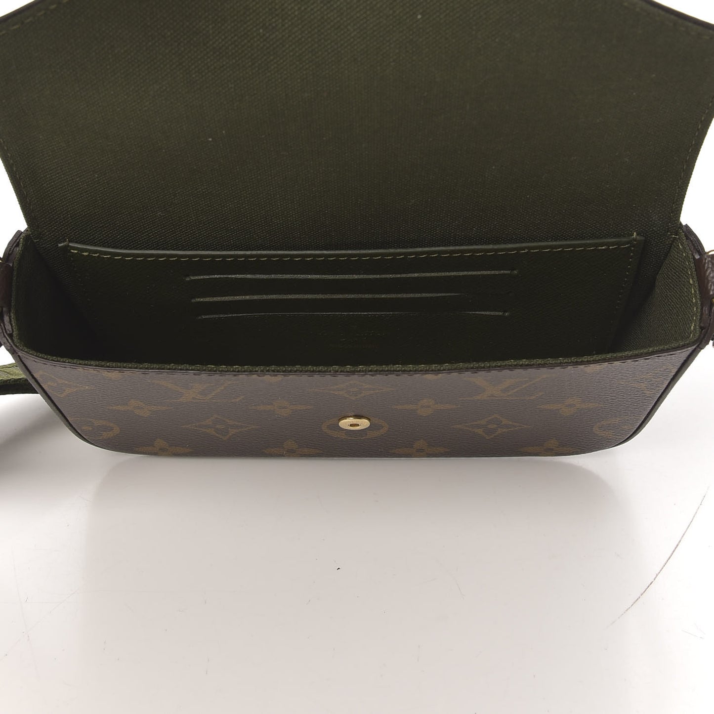 Monogram Felicie Strap & Go Kaki
