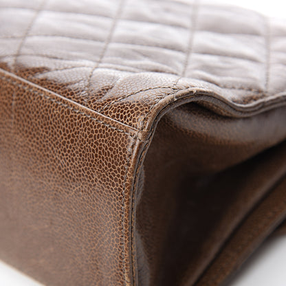 Chanel Crumpled Grained Calfskin Jumbo CC Crave Flap Beige 10 of 11