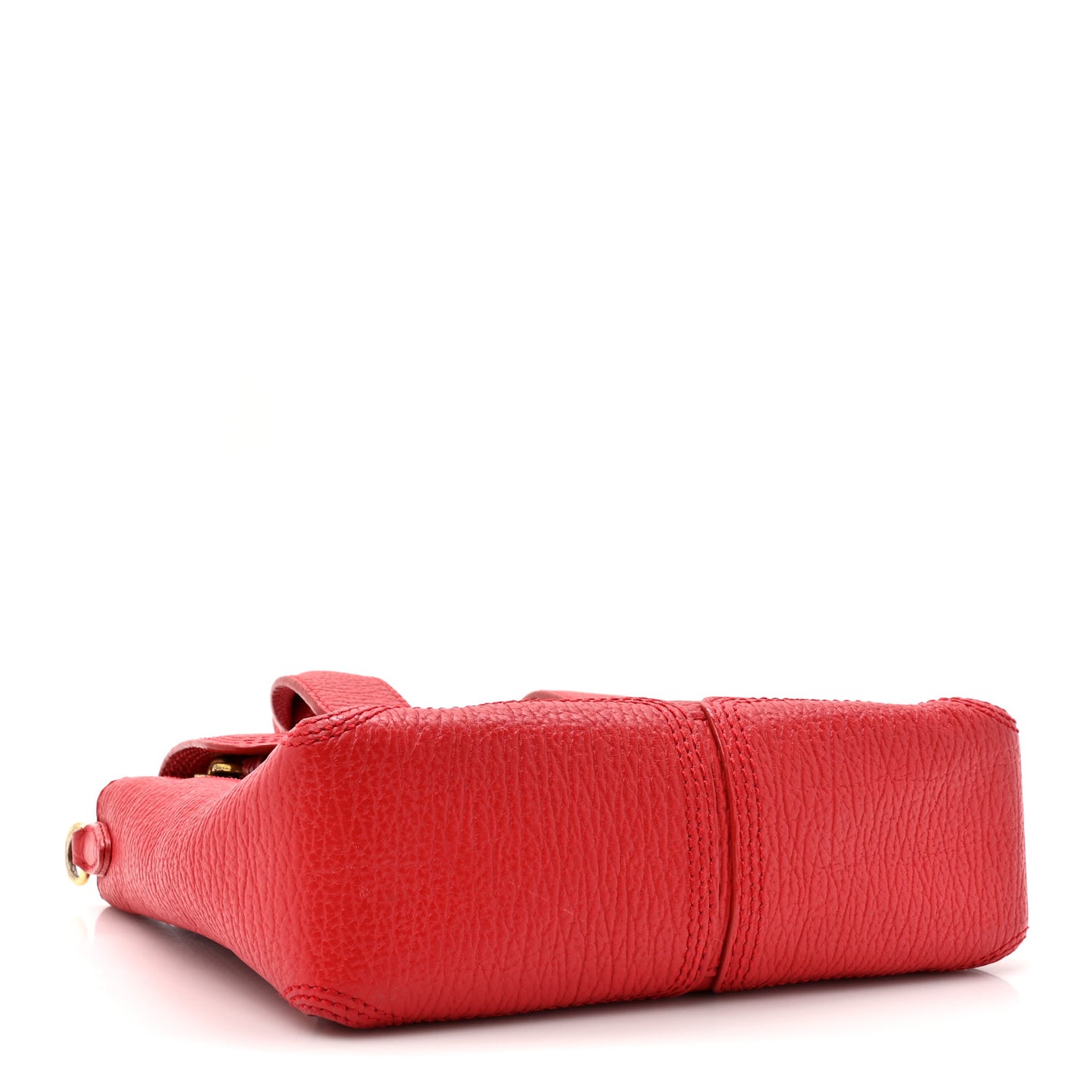Textured Calfskin Mini Pashli Satchel Red