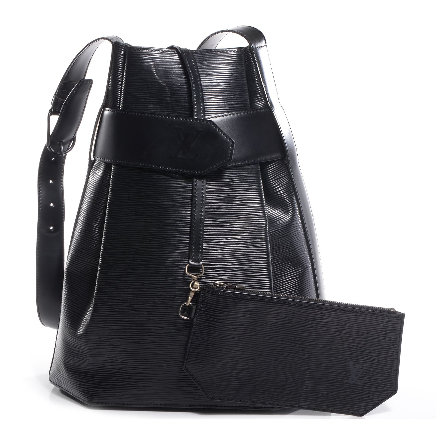 Louis Vuitton Epi Sac D'Epaule GM Black 5 of 8